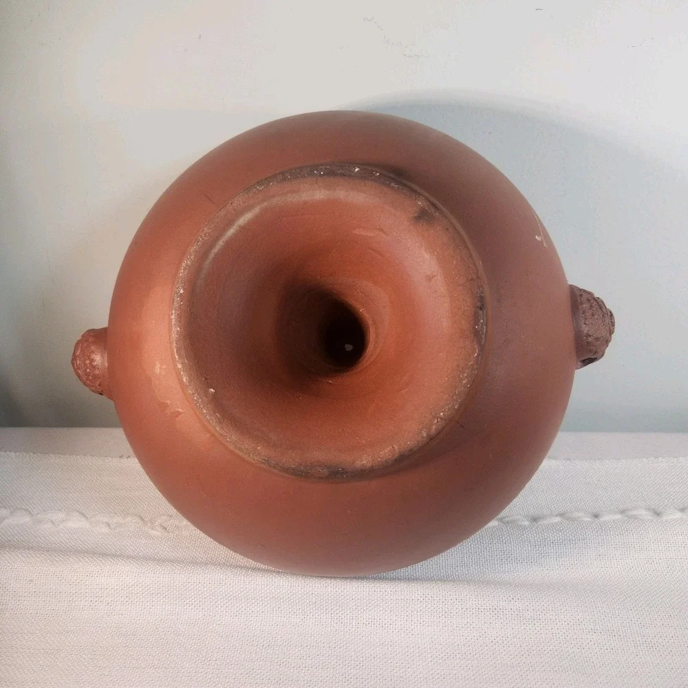 Vintage Chinese Red Clay Yunnan Rice & Stew Steamer With Lid